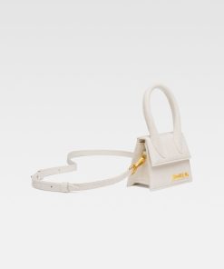 Donna JACQUEMUS Borsa | Le Chiquito. Mini Borsa A Mano In Pelle Firmata. Light Greige