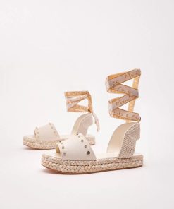 Donna MANILA GRACE Sandalo | Espadrillas C/Nastro Avorio