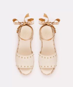 Donna MANILA GRACE Sandalo | Espadrillas C/Nastro Avorio