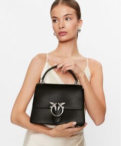 Donna PINKO Borsa | Borsa Nero-Old Silver