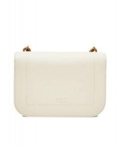 Donna PINKO Borsa | Borsa Bianco Seta-Antique Gold