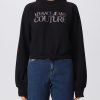 Donna VERSACE JEANS COUTURE Felpa | Sweatshirts Nero