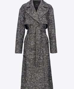 Donna PINKO Cappotto | Cappotto Nero/Bianco