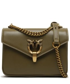 Donna PINKO Borsa | Borsa Verde Abete-Antique Gold