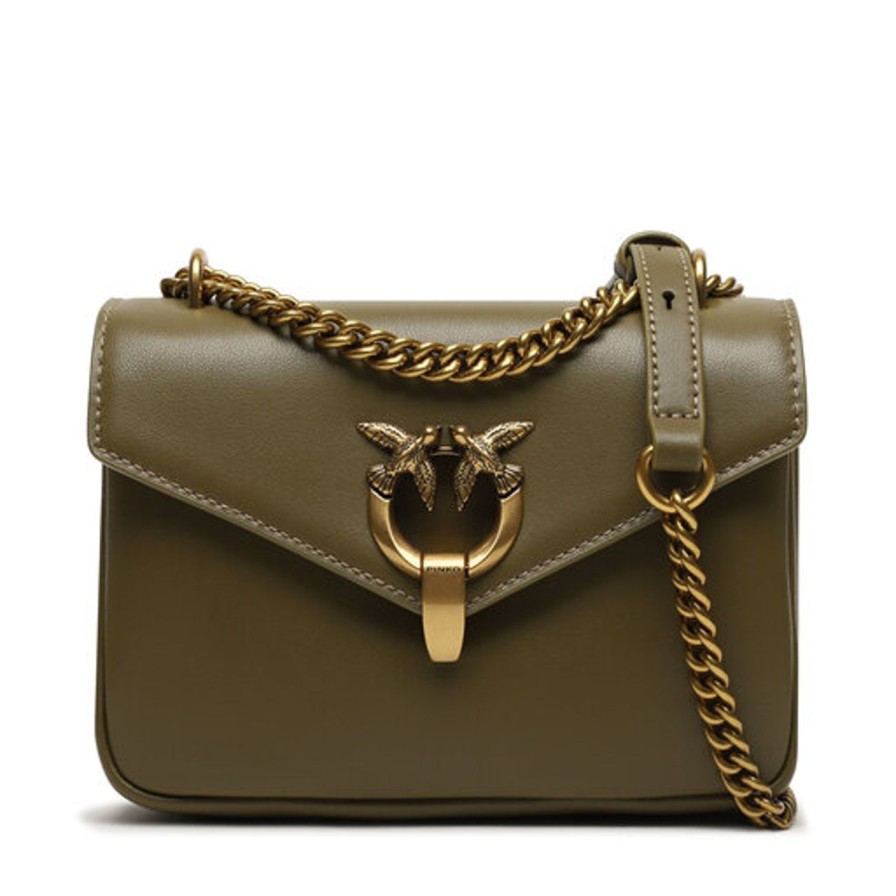 Donna PINKO Borsa | Borsa Verde Abete-Antique Gold