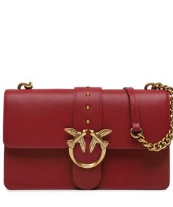 Donna PINKO Borsa | Borsa Dark Red-Antique Gold