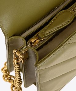 Donna PINKO Borsa | Borsa Verde Abete-Antique Gold