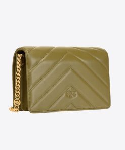 Donna PINKO Borsa | Borsa Verde Abete-Antique Gold