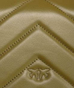 Donna PINKO Borsa | Borsa Verde Abete-Antique Gold