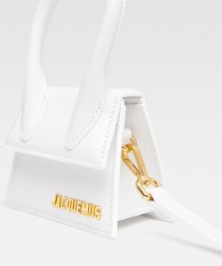 Donna JACQUEMUS Borsa | Le Chiquito. Mini Borsa A Mano In Pelle Firmata. White