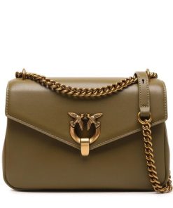 Donna PINKO Borsa | Borsa Verde Abete-Antique Gold