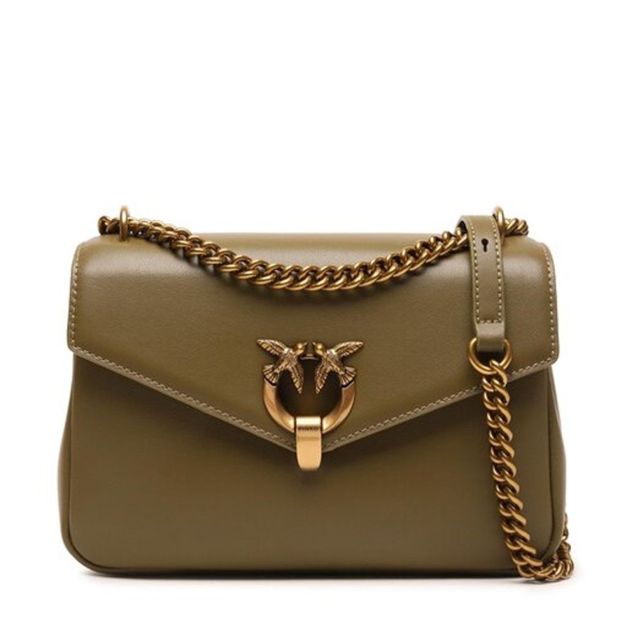 Donna PINKO Borsa | Borsa Verde Abete-Antique Gold