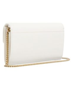 Donna PINKO Borsa | Borsa Bianco Seta-Antique Gold