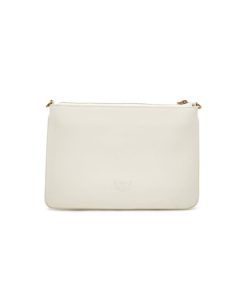 Donna PINKO Borsa | Borsa Bianco Seta-Antique Gold