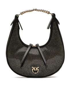 Donna PINKO Borsa | Borsa Nero Limousine-Shiny Gold