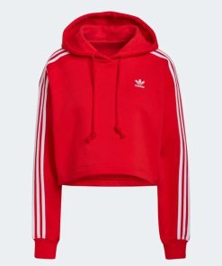 Donna ADIDAS ORIGINALS Felpa | Short Hoodie Rosso