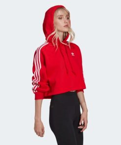 Donna ADIDAS ORIGINALS Felpa | Short Hoodie Rosso