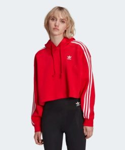 Donna ADIDAS ORIGINALS Felpa | Short Hoodie Rosso