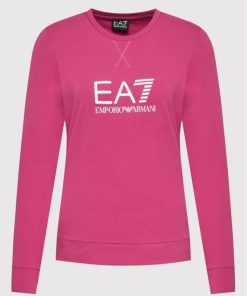 Donna EMPORIO ARMANI EA7 Felpa | Sweatshirt Festival Fuchsia