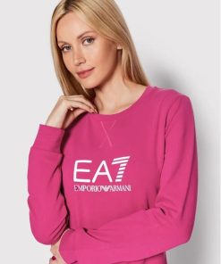 Donna EMPORIO ARMANI EA7 Felpa | Sweatshirt Festival Fuchsia