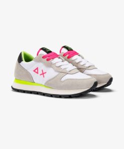 Donna SUN68 Sneakers | Sneakers Bianco/Giallo Fluo