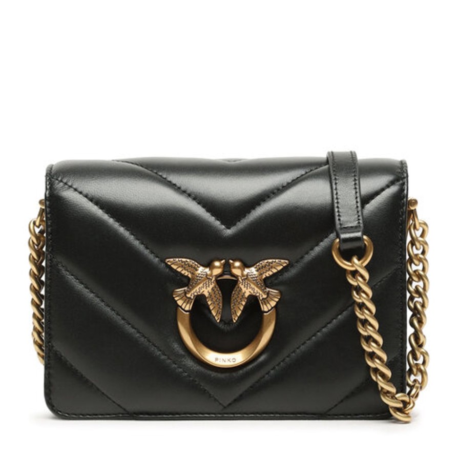 Donna PINKO Borsa | Borsa Nero-Antique Gold