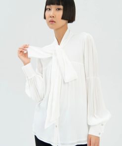 Donna FRACOMINA Camicia | Shirt With Ballon Sleeves Cream