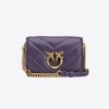 Donna PINKO Borsa | Borsa Viola Uva-Antique Gold