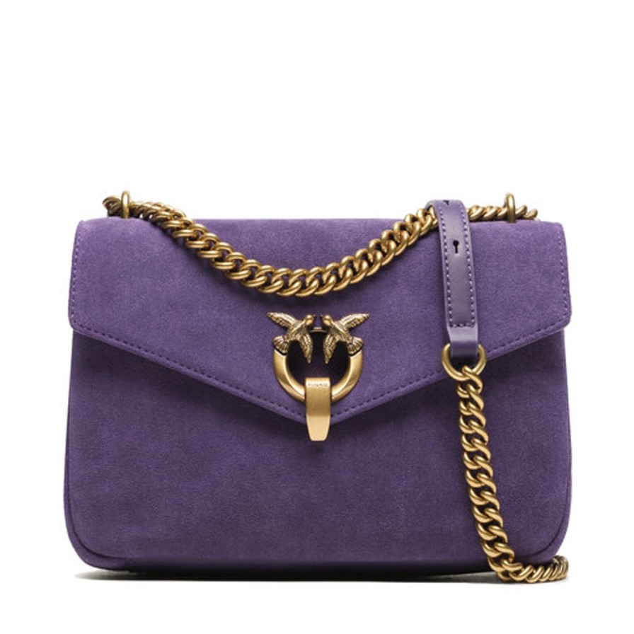 Donna PINKO Borsa | Borsa Viola Uva-Antique Gold