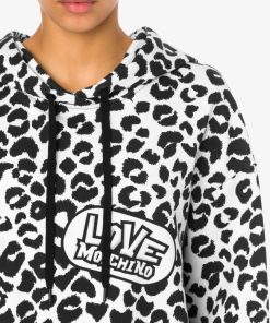 Donna LOVE MOSCHINO Felpa | Felpa Leolove F.Panna