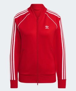 Donna ADIDAS ORIGINALS Giacca | Sst Tracktop Pb Rosso