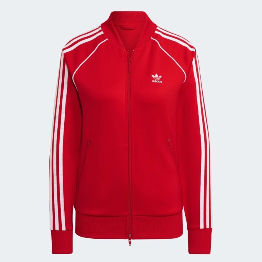 Donna ADIDAS ORIGINALS Giacca | Sst Tracktop Pb Rosso