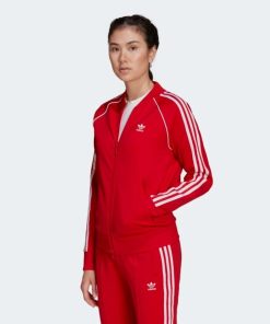 Donna ADIDAS ORIGINALS Giacca | Sst Tracktop Pb Rosso