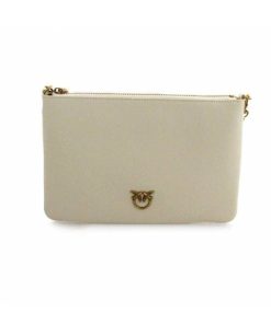 Donna PINKO Borsa | Borsa Bianco Seta-Antique Gold