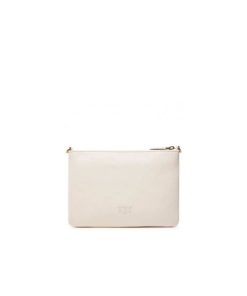 Donna PINKO Borsa | Borsa Bianco Seta-Antique Gold