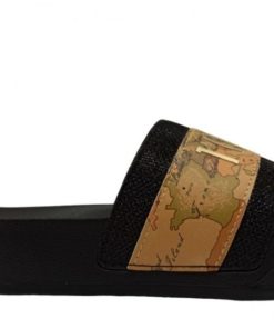 Donna ALVIERO MARTINI Ciabatta | Ciabatta Nero/Geo Beige