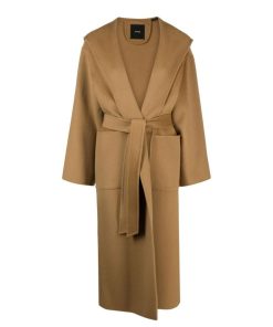 Donna PINKO Cappotto | Cappotto Cammello Mocaccino