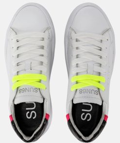 Donna SUN68 Sneakers | Sneakers Bianco/Giallo Fluo