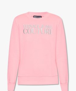 Donna VERSACE JEANS COUTURE Felpa | Sweatshirts Rose Argento